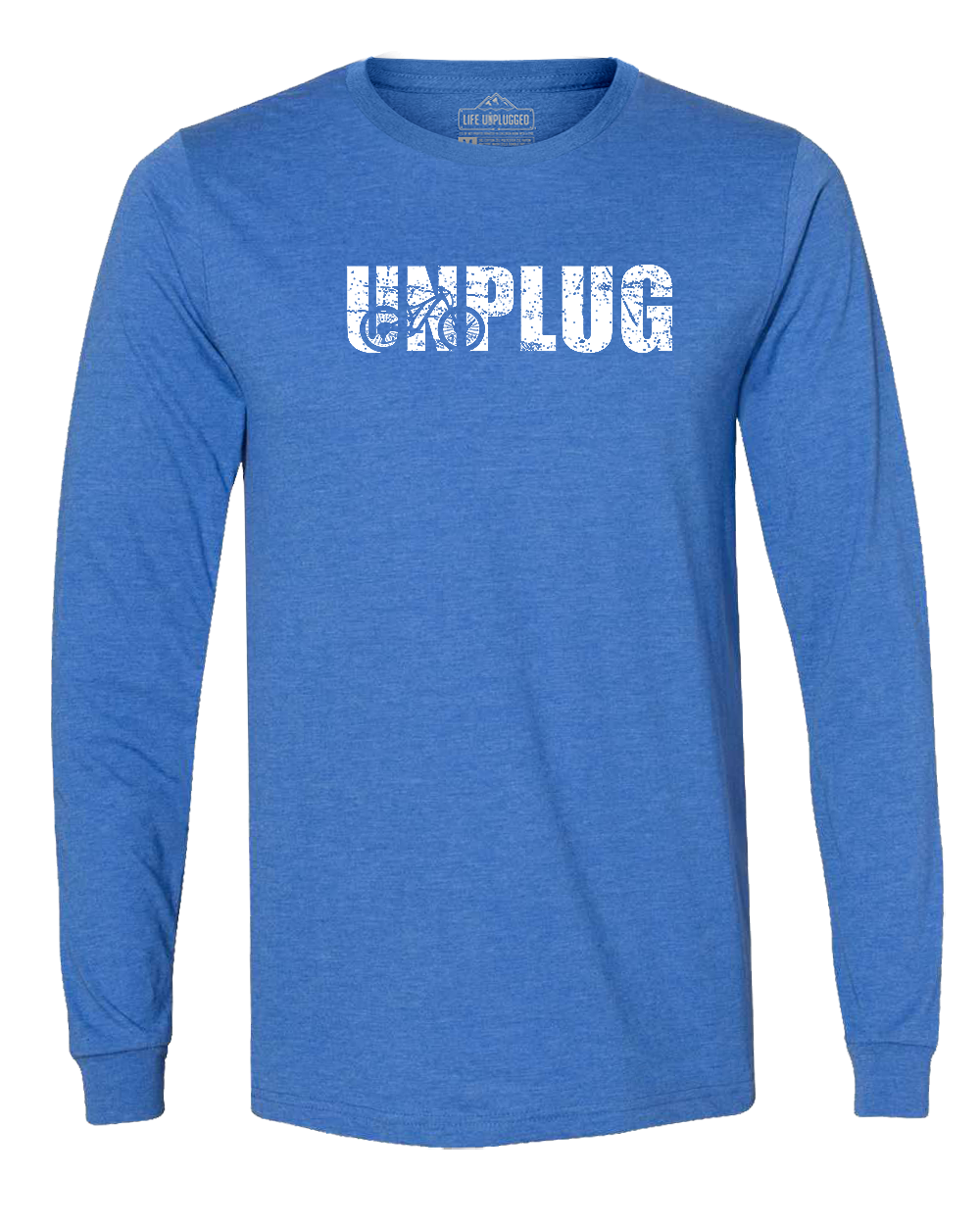 Unplug Mountain Bike Silhouette Long Sleeve T-Shirt