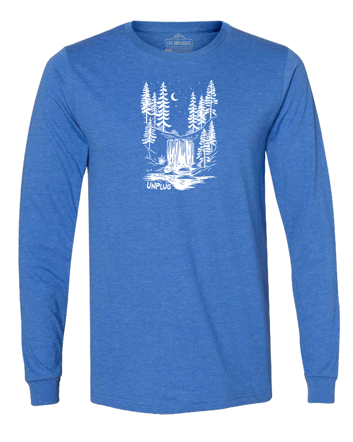 WATERFALL UNDER THE STARS Long Sleeve T-Shirt