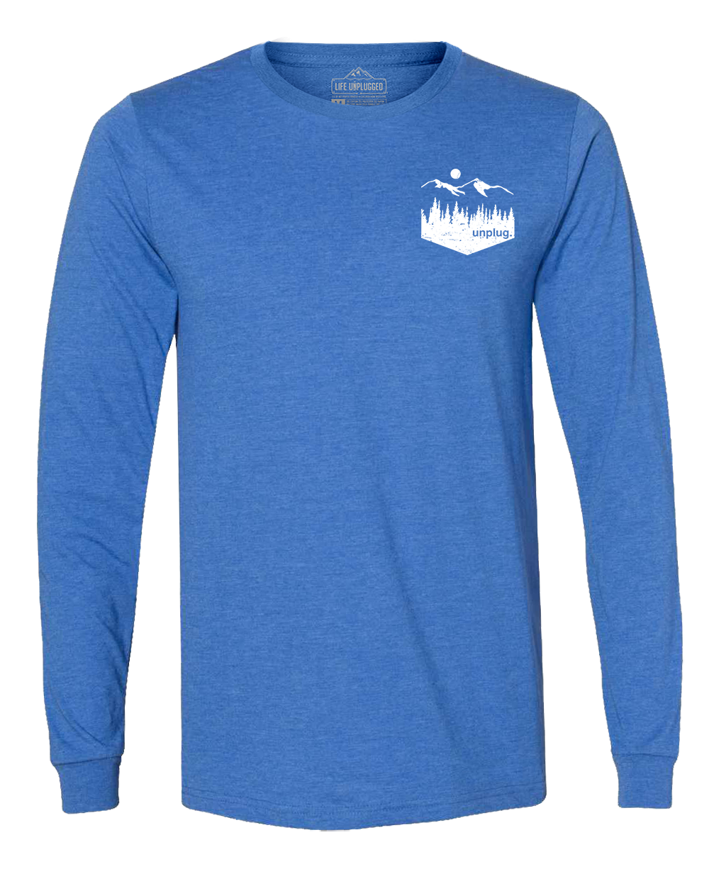 Unplug Mountain Left Chest Pocket Long Sleeve T-Shirt