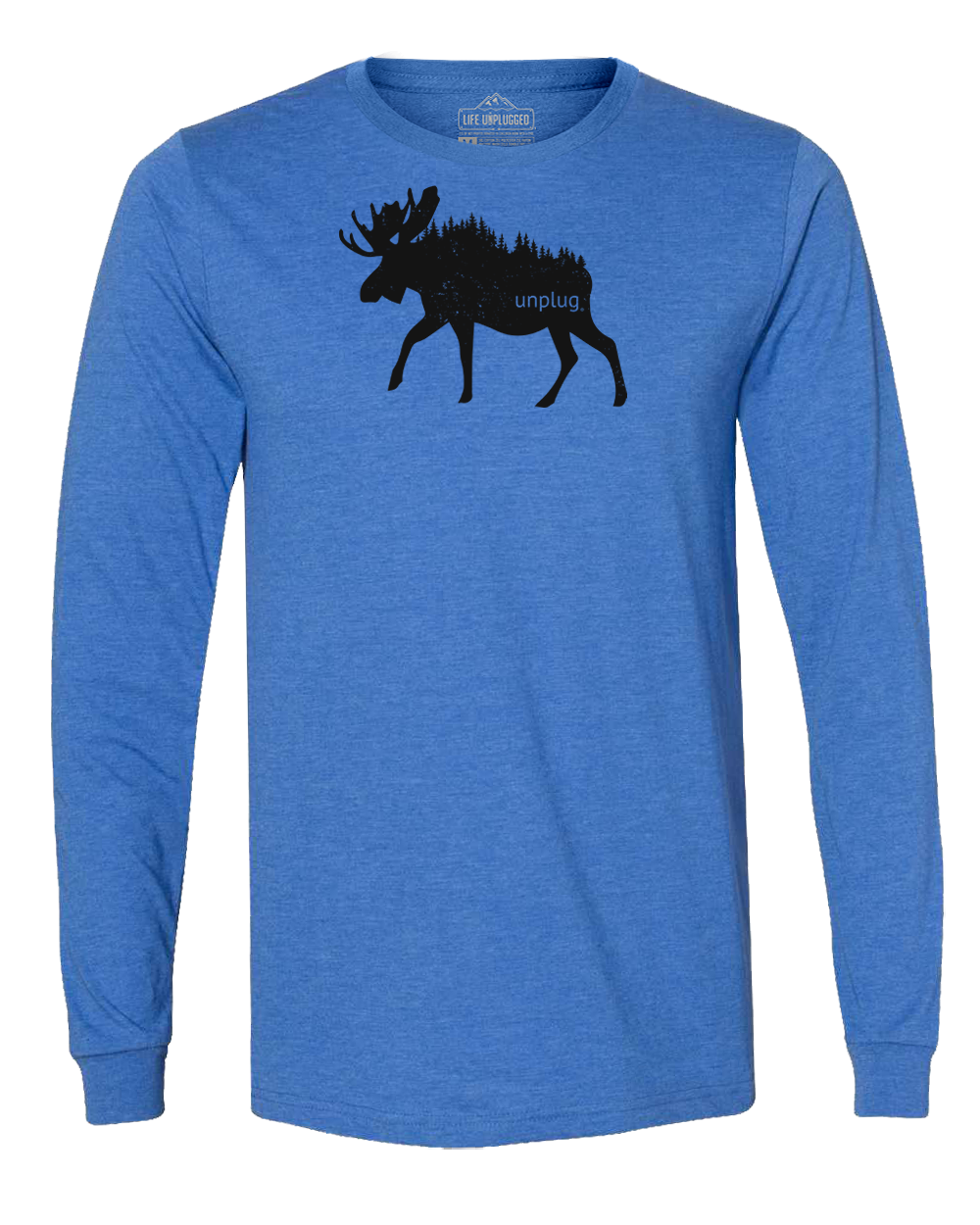 Moose In The Trees Long Sleeve T-Shirt