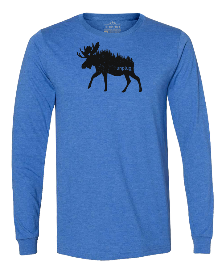 Moose In The Trees Long Sleeve T-Shirt