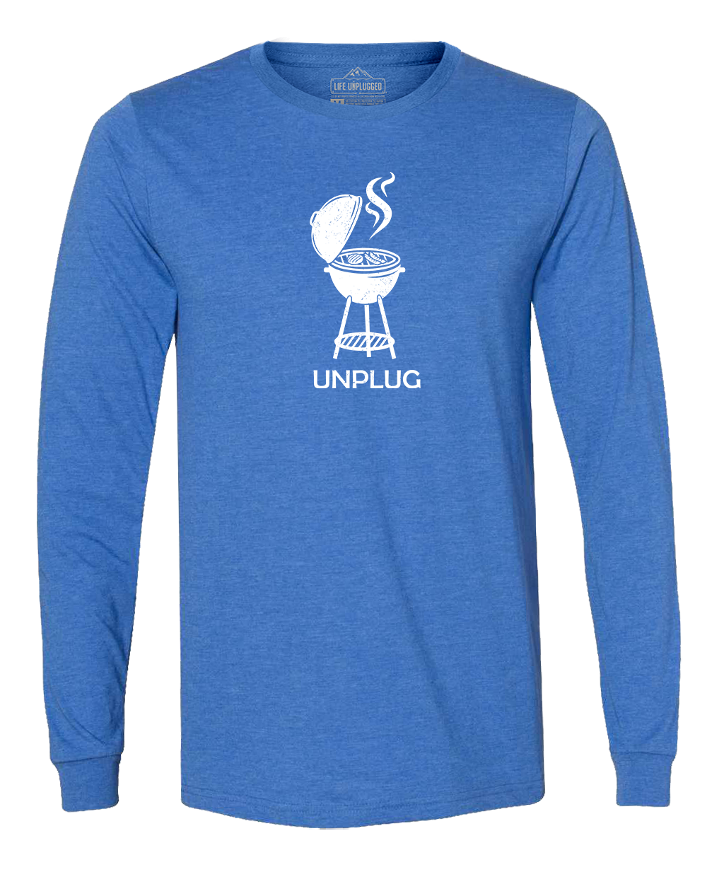 GRILLING Long Sleeve T-Shirt SMALL - GREAT LAKE BLUE BLOWOUT
