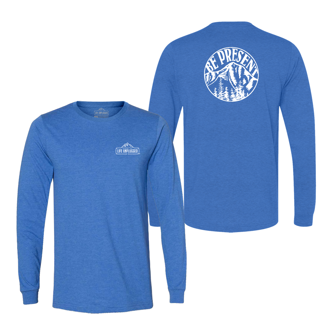 Be Present Mountain Long Sleeve T-Shirt
