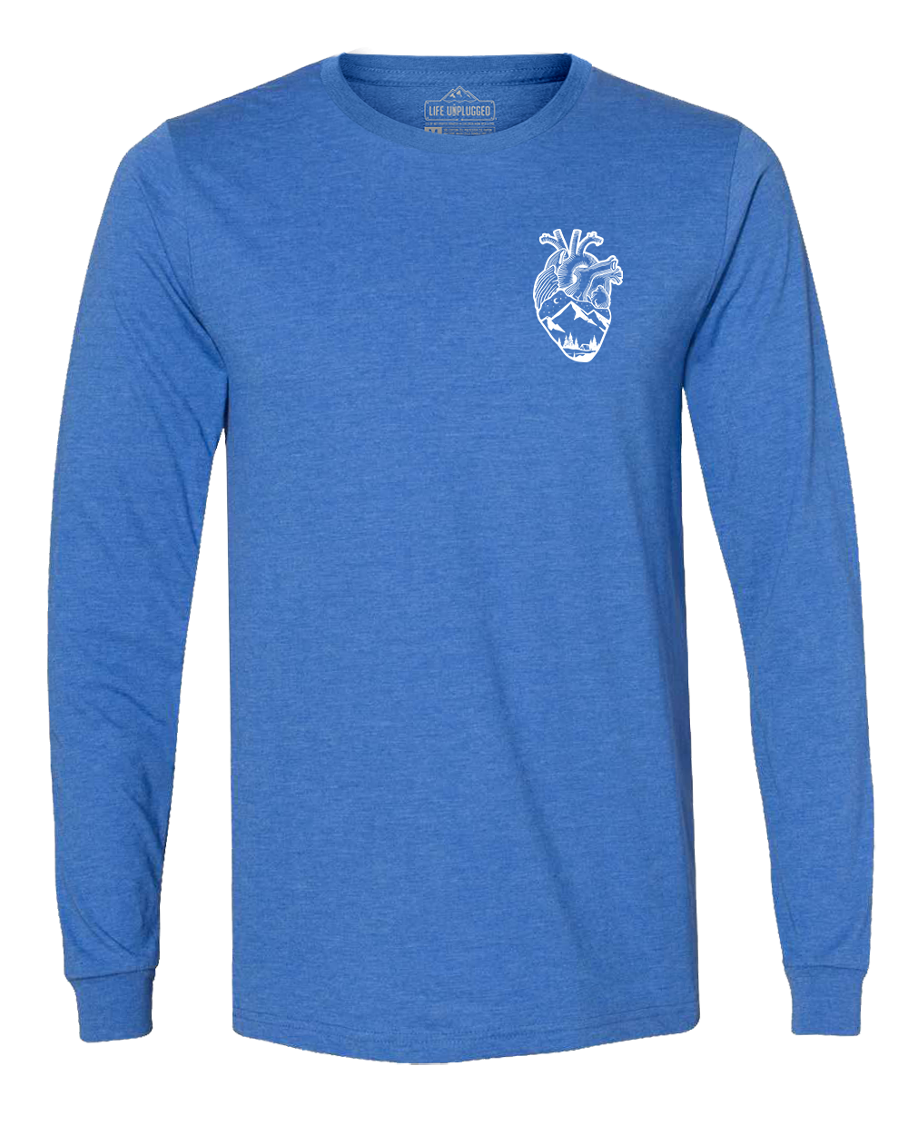 Anatomical Heart (Left Chest) Long Sleeve T-Shirt