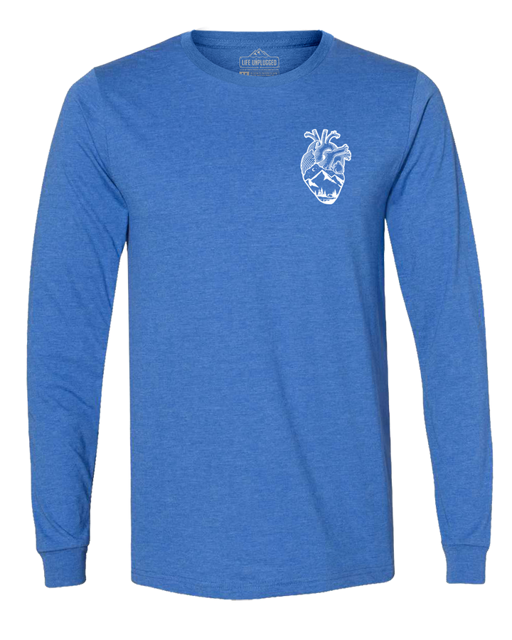 Anatomical Heart (Left Chest) Long Sleeve T-Shirt