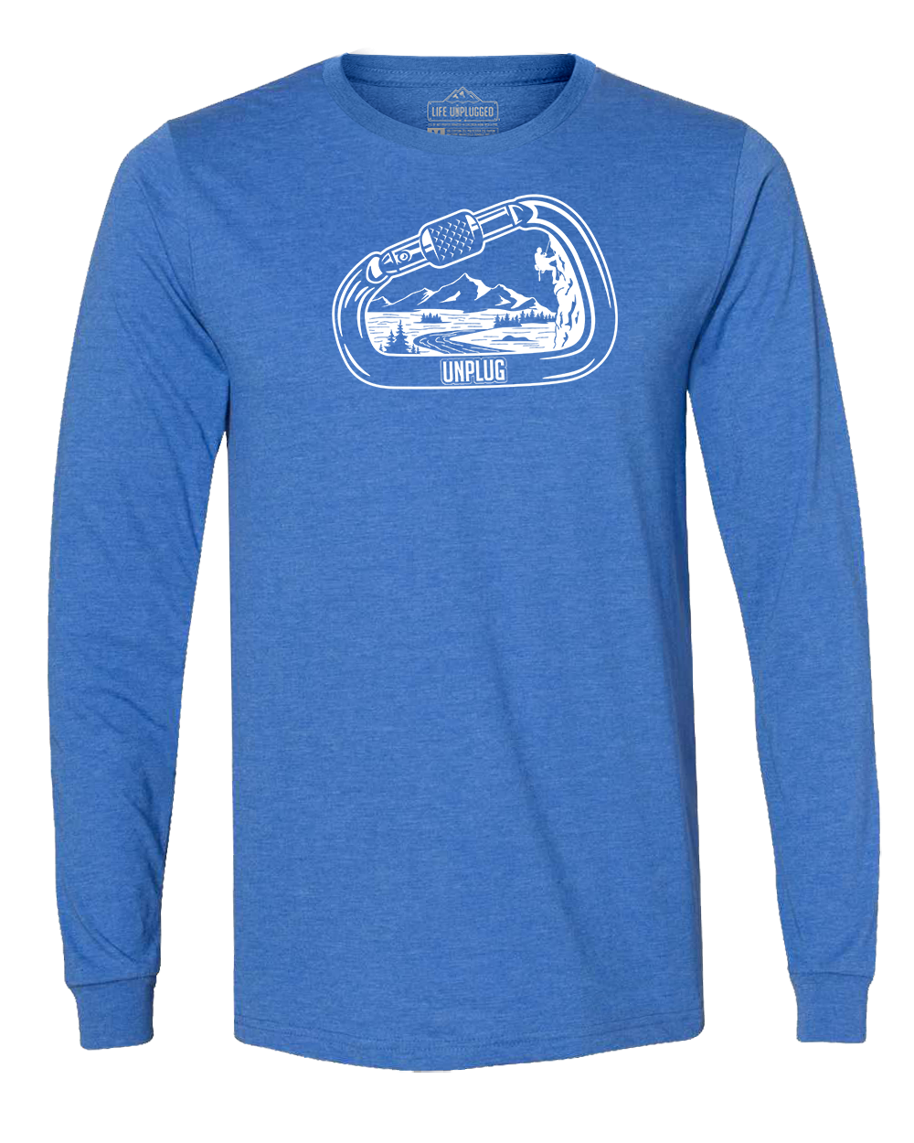 Rock Climbing Mountain Scene Long Sleeve T-Shirt