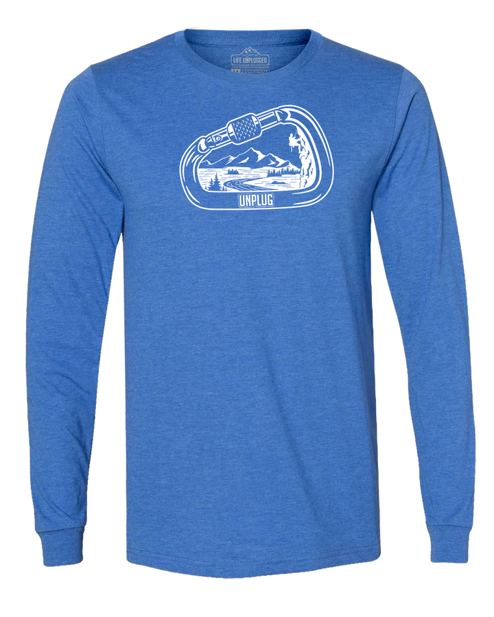 Rock Climbing Mountain Scene Long Sleeve T-Shirt