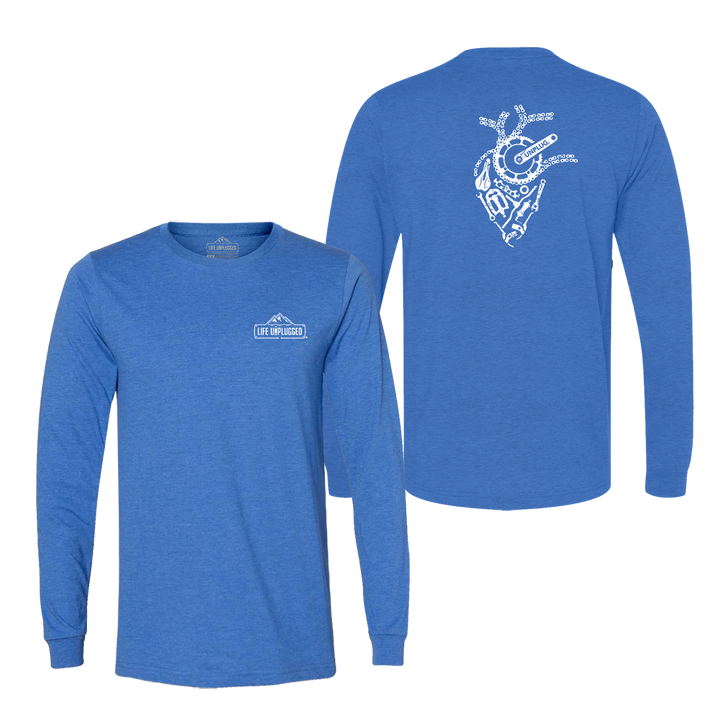 Anatomical Heart (Bicycle Parts) Long Sleeve T-Shirt