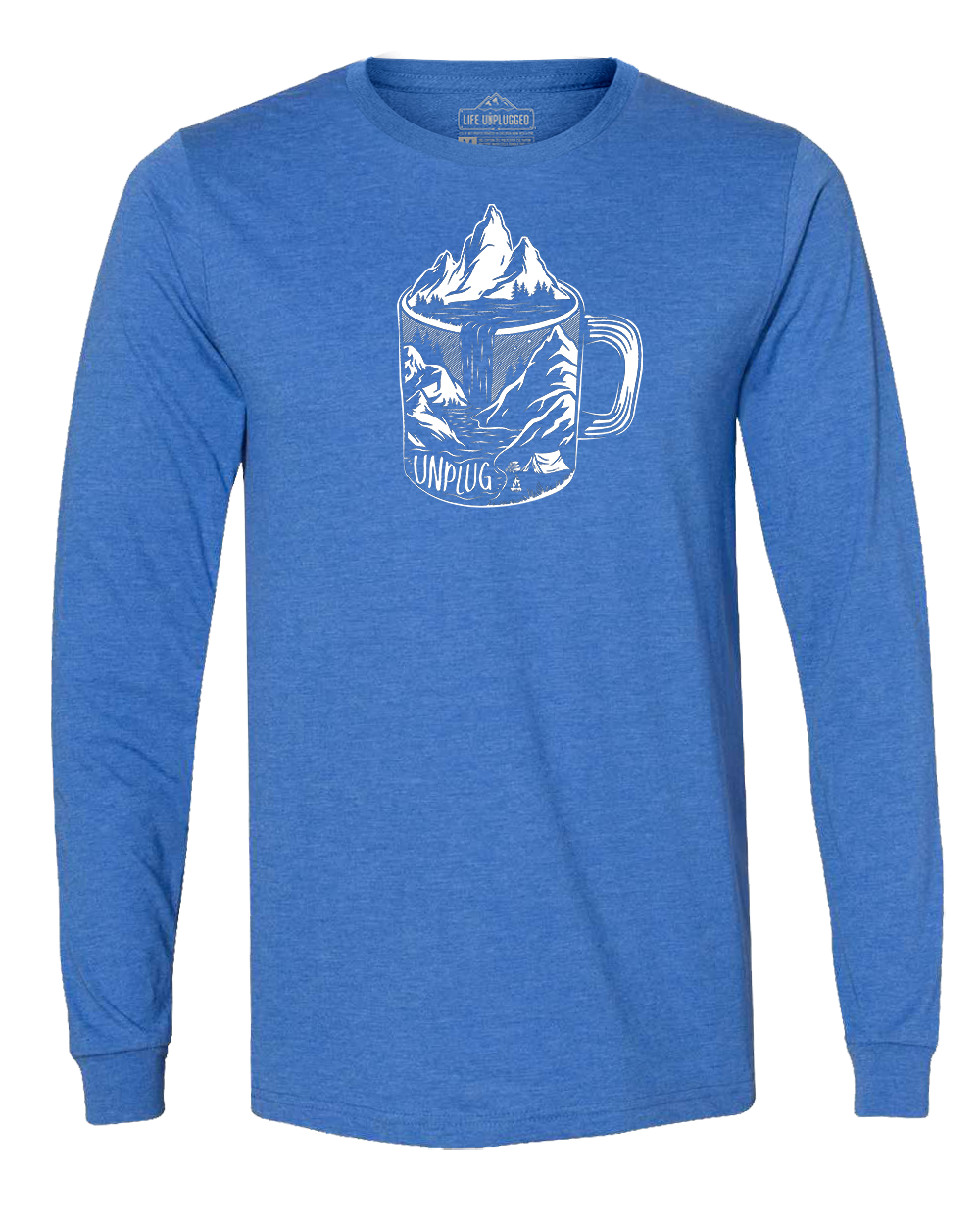 Coffee Mountain Scene Long Sleeve T-Shirt