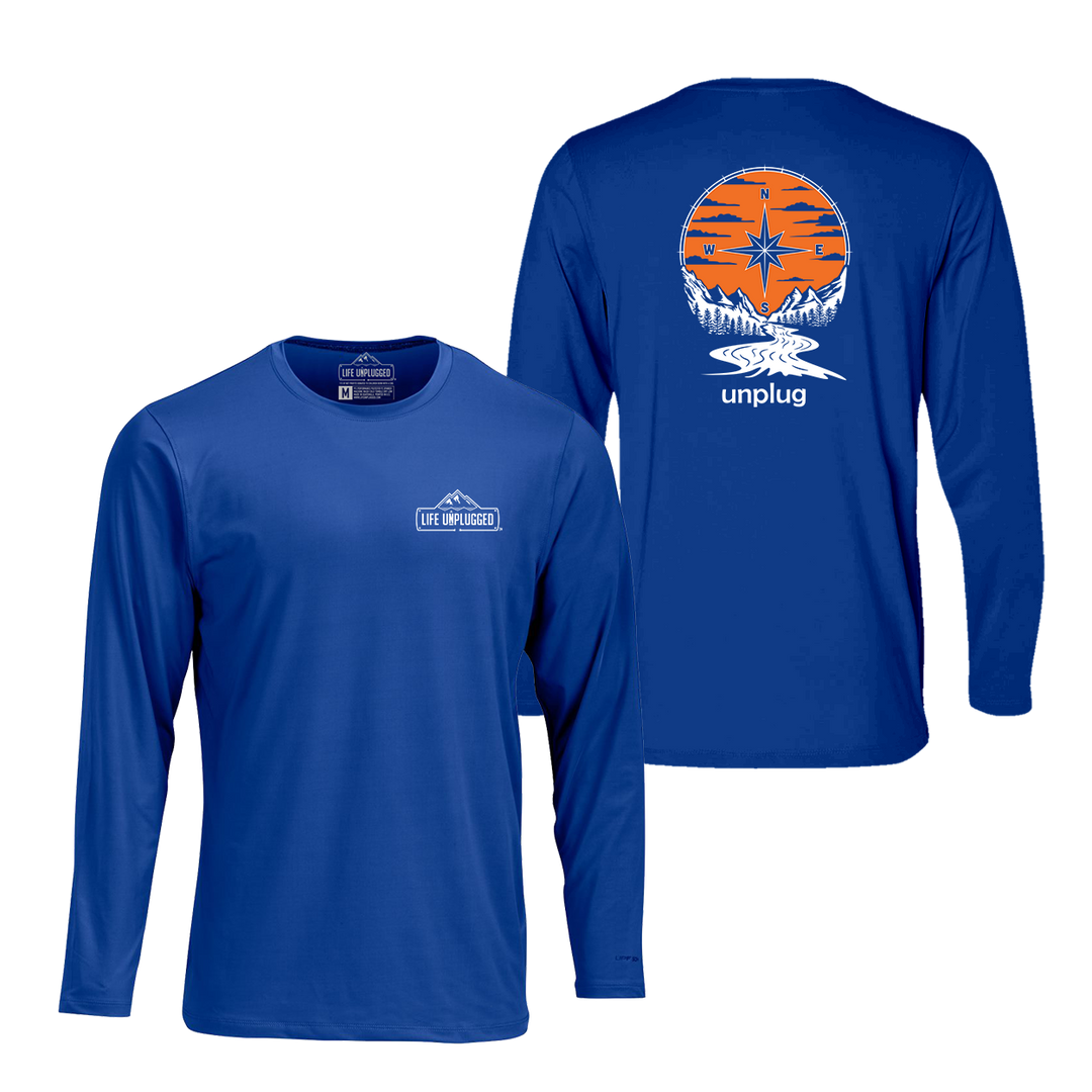 Compass Sunset Performance Long Sleeve with UPF 50+
