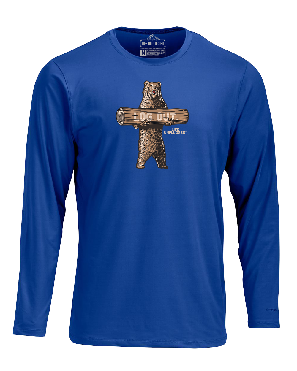 LOG OUT BEAR Performance Long Sleeve with UPF 50+