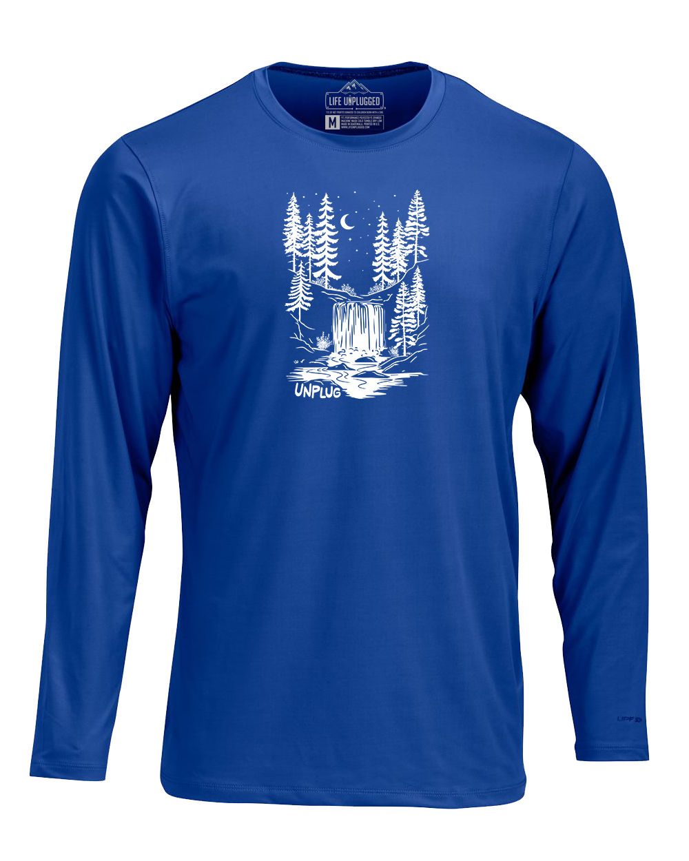 WATERFALL UNDER THE STARS Performance Long Sleeve with UPF 50+