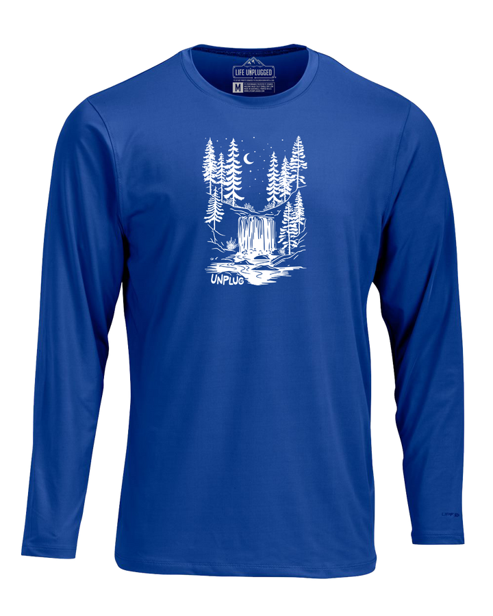 WATERFALL UNDER THE STARS Performance Long Sleeve with UPF 50+
