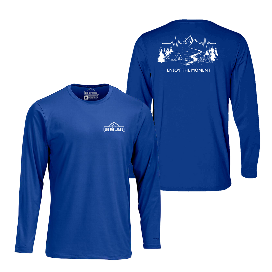 ENJOY THE MOMENT (MOUNTAIN SCENE) Performance Long Sleeve with UPF 50+
