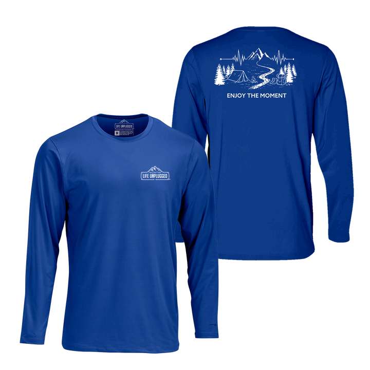 ENJOY THE MOMENT (MOUNTAIN SCENE) Performance Long Sleeve with UPF 50+