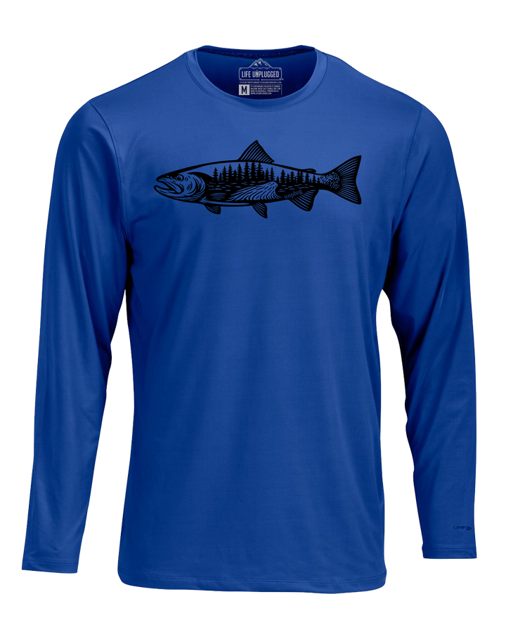 WOODLAND TROUT Performance Long Sleeve with UPF 50+