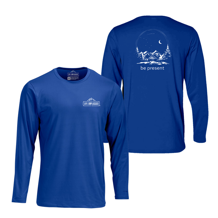 Starry Night Sky Performance Long Sleeve with UPF 50+