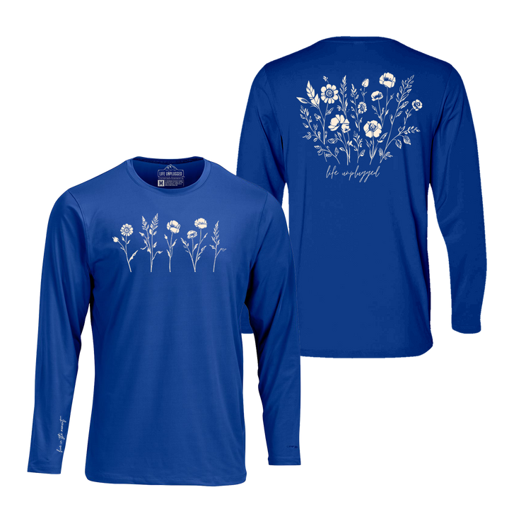 Live in the Moment Wildflower Performance Long Sleeve with UPF 50+