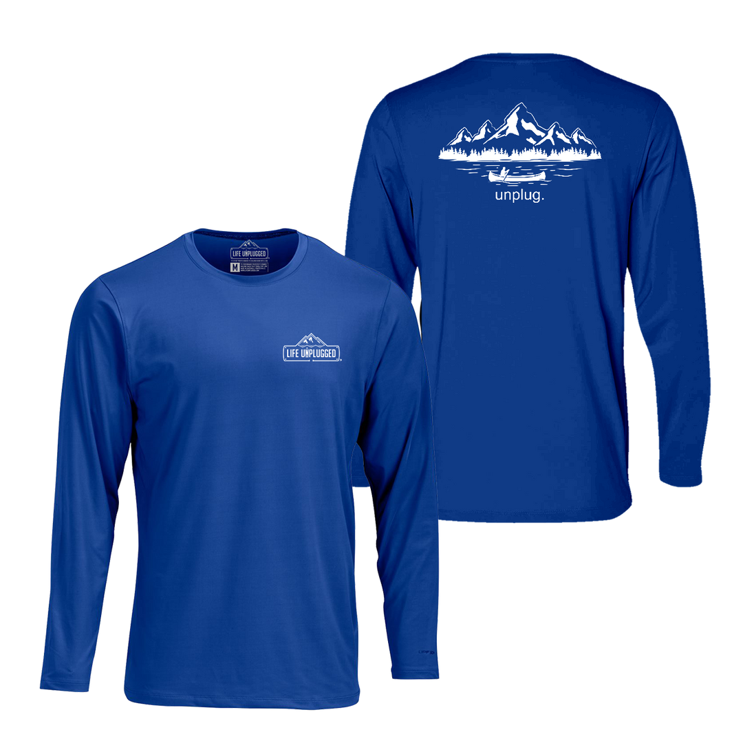 Canoeing in the Mountains Performance Long Sleeve with UPF 50+