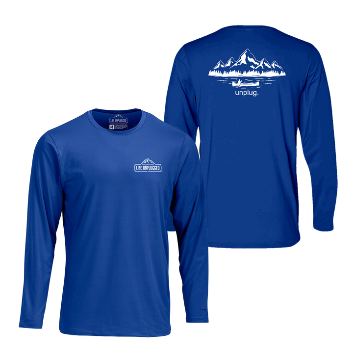 Canoeing in the Mountains Performance Long Sleeve with UPF 50+