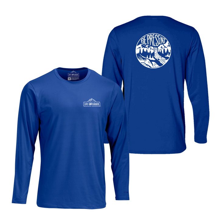 Be Present Waterfall Performance Long Sleeve with UPF 50+