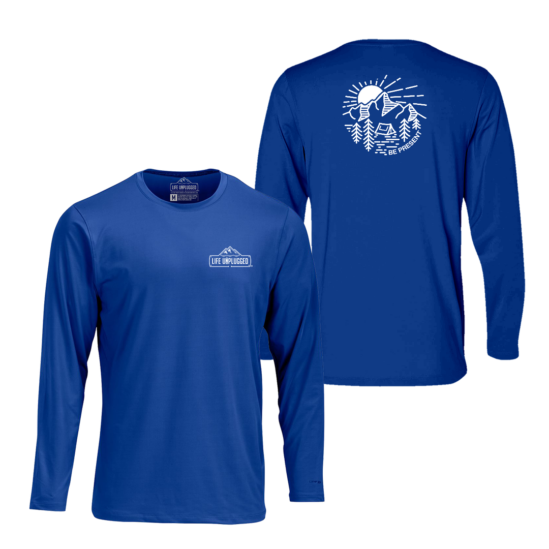 Mountain Sunset Performance Long Sleeve with UPF 50+