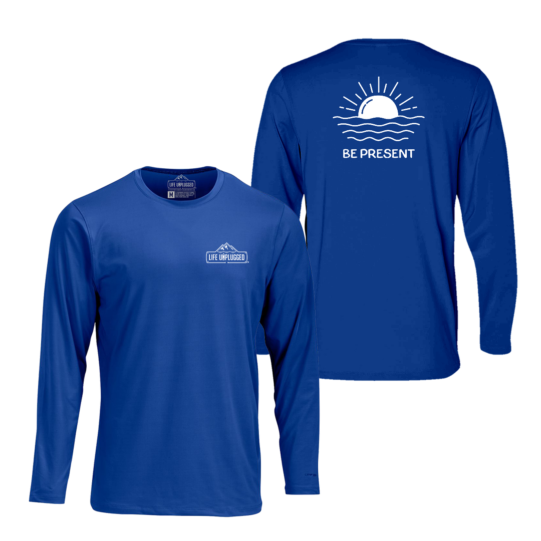 Ocean Sunset Performance Long Sleeve with UPF 50+