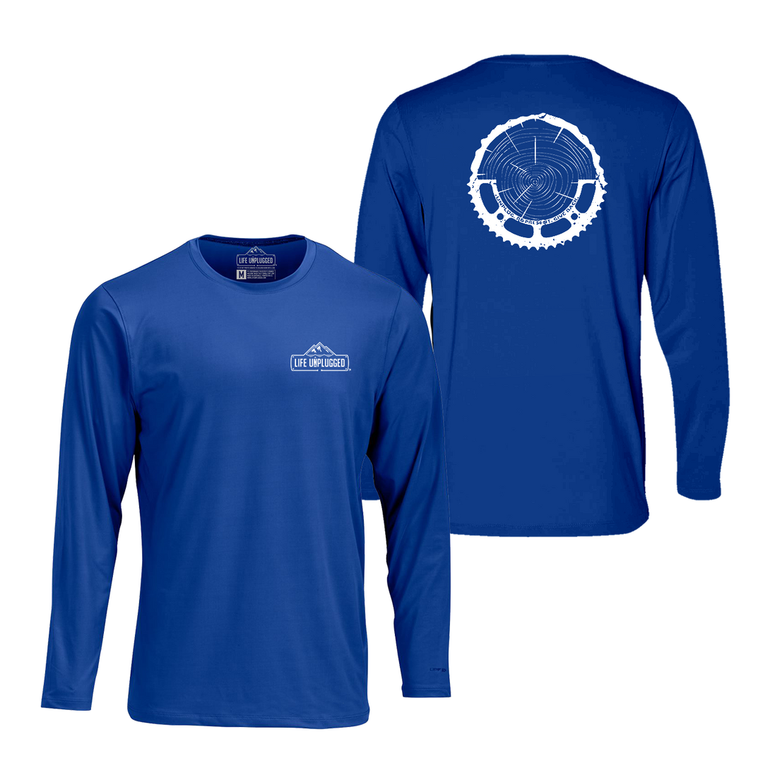 Tree Rings Chainring Performance Long Sleeve with UPF 50+