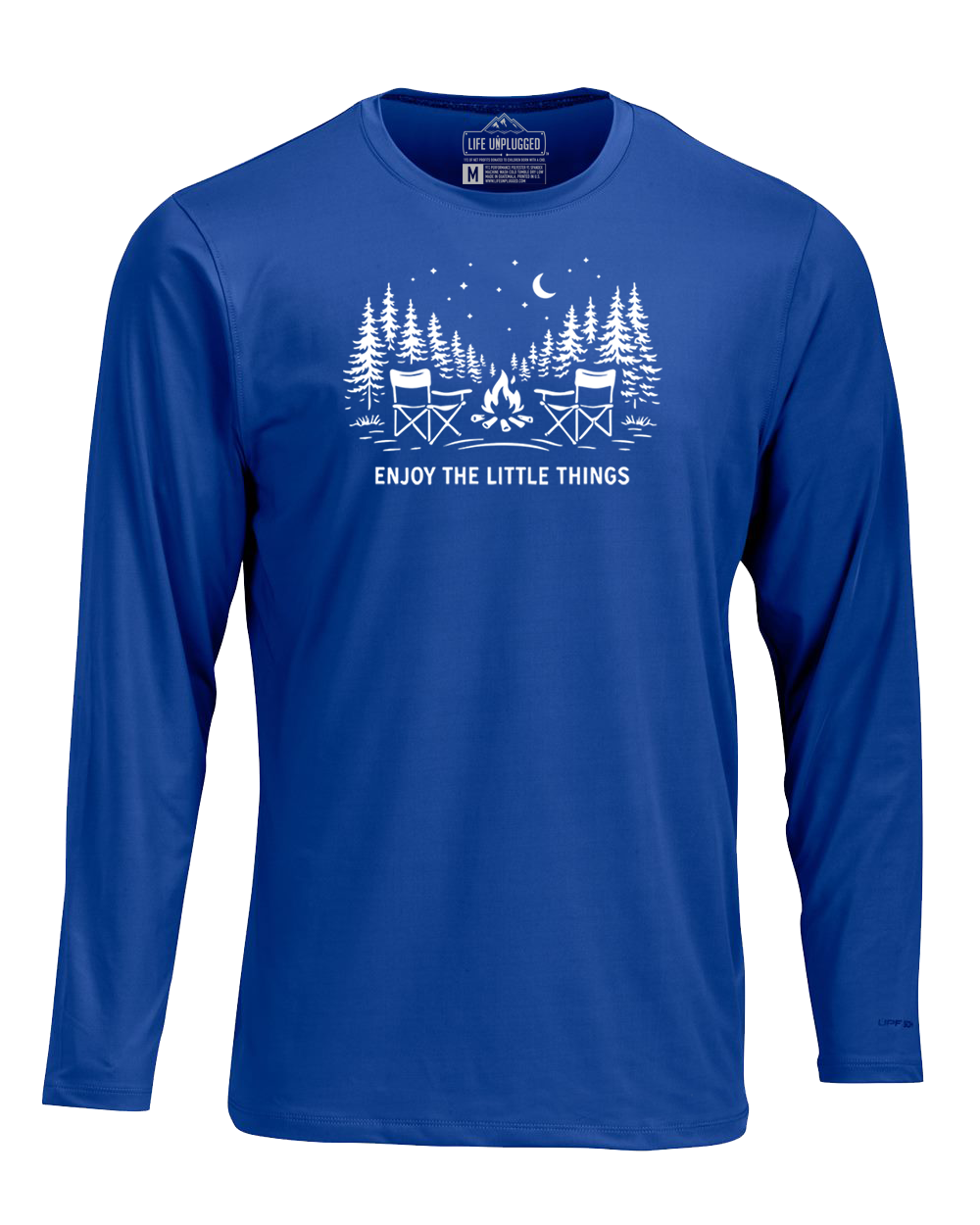Enjoy The Little Things Campfire scene Performance Long Sleeve with UPF 50+