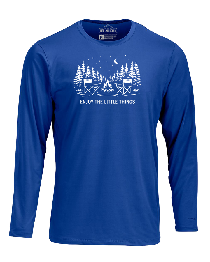 Enjoy The Little Things Campfire scene Performance Long Sleeve with UPF 50+