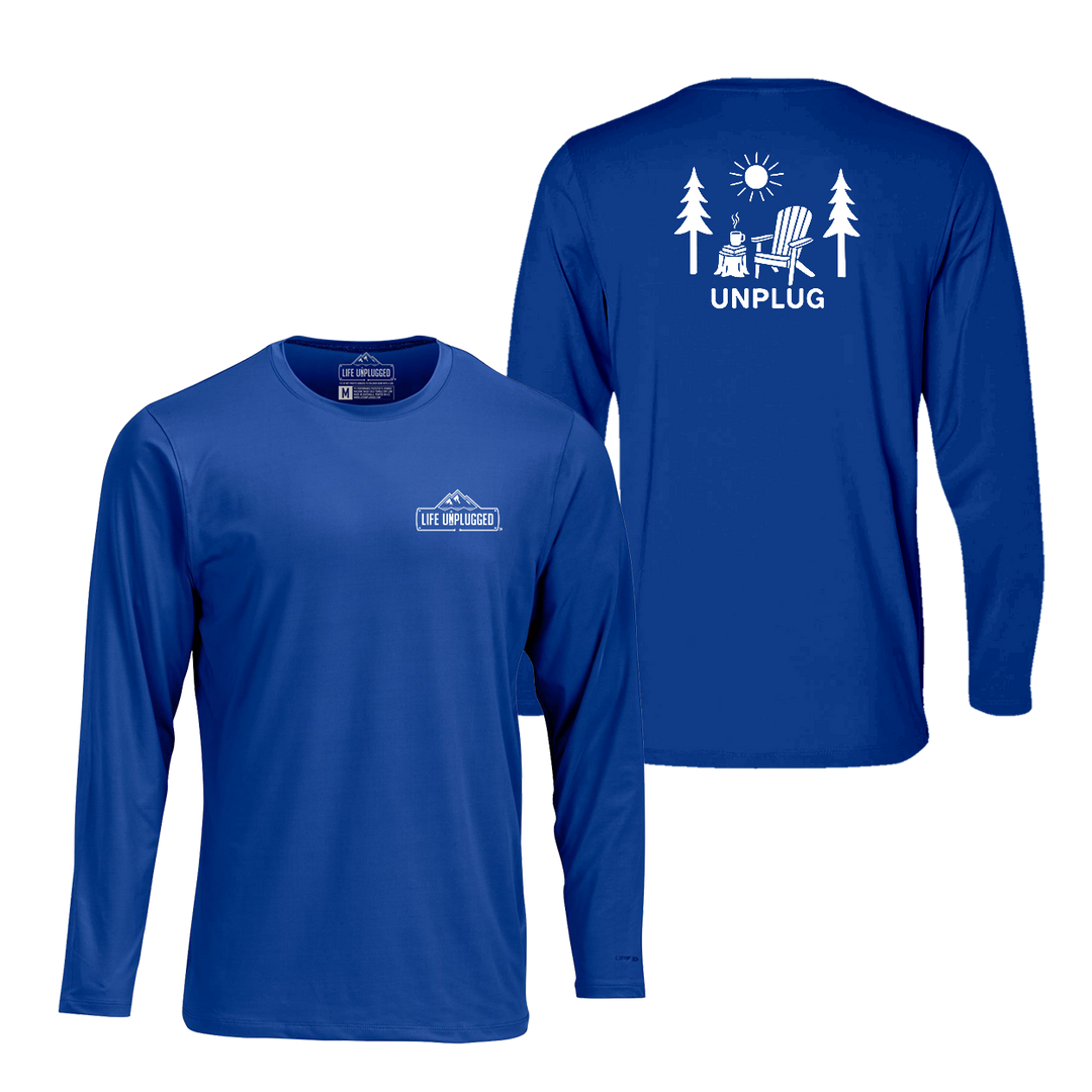READING IN THE WOODS Performance Long Sleeve with UPF 50+