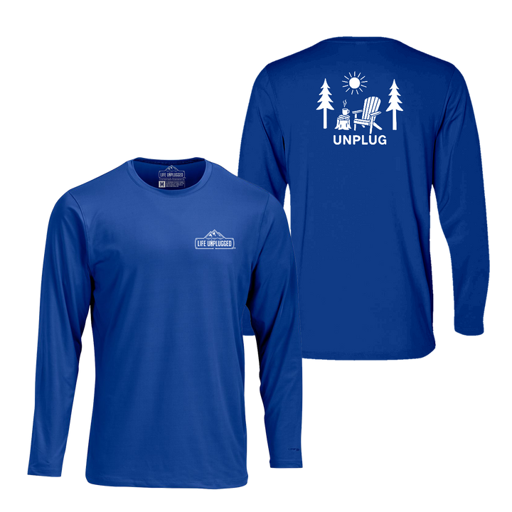 READING IN THE WOODS Performance Long Sleeve with UPF 50+