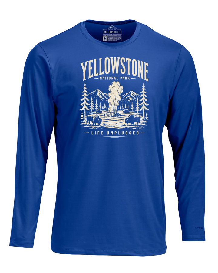 YELLOWSTONE NATIONAL PARK Performance Long Sleeve with UPF 50+