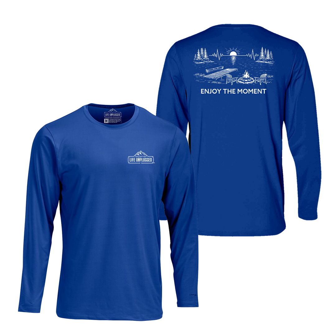 ENJOY THE MOMENT (LAKE SCENE) Performance Long Sleeve with UPF 50+