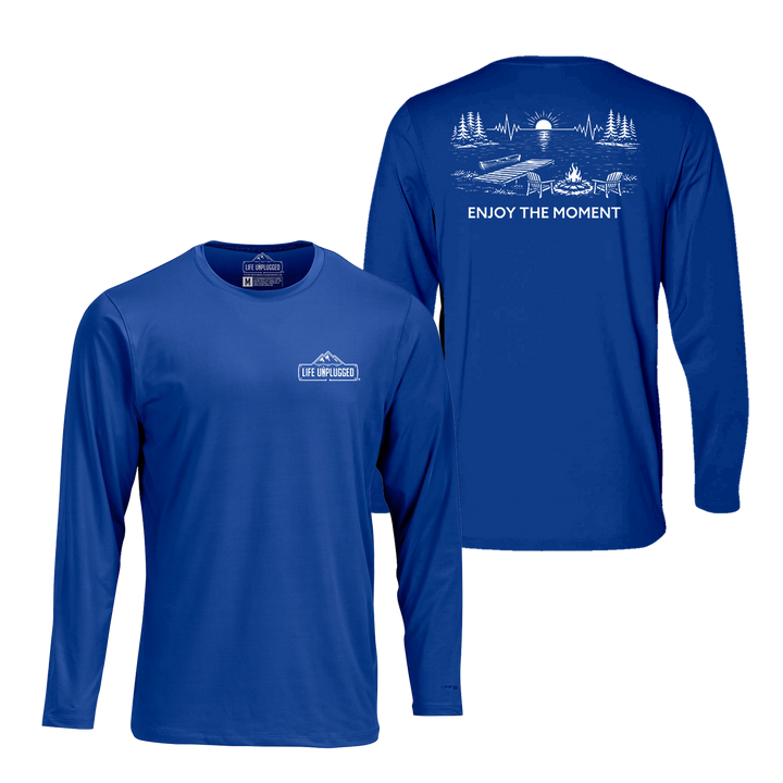 ENJOY THE MOMENT (LAKE SCENE) Performance Long Sleeve with UPF 50+