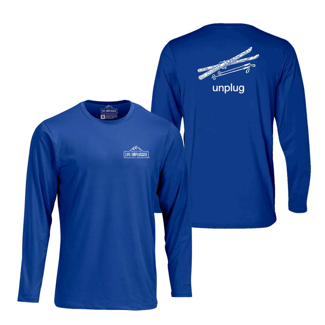 VINTAGE SKIS Performance Long Sleeve with UPF 50+