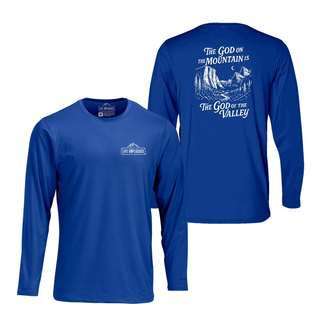 God On The Mountain Performance Long Sleeve with UPF 50+