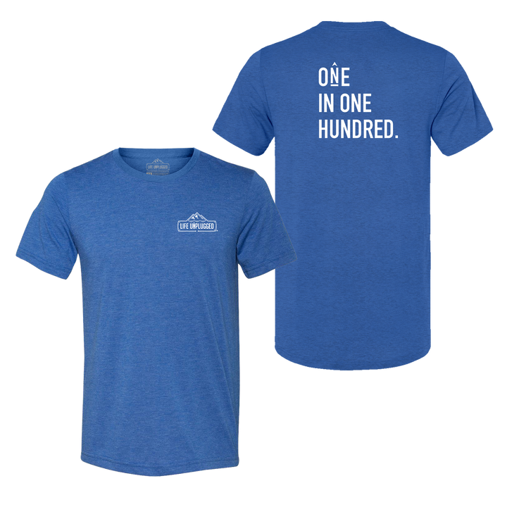 One in One Hundred Stacked Triblend T-Shirt