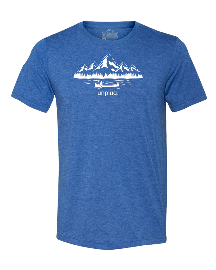 Canoeing in the Mountains Triblend T-Shirt