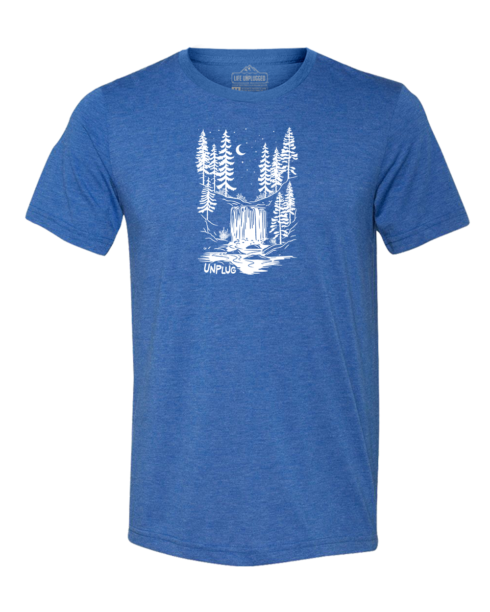 WATERFALL UNDER THE STARS Triblend T-Shirt