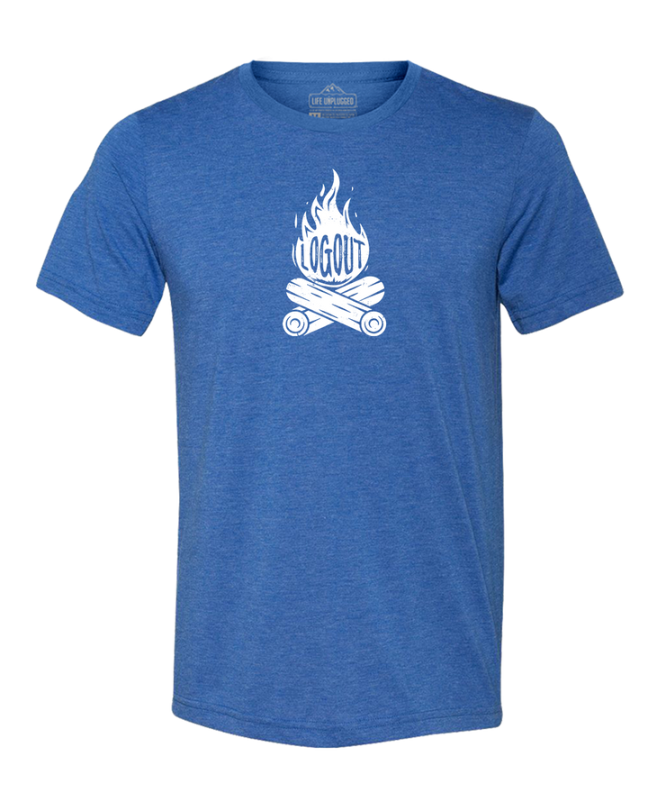 Log Out Campfire Triblend T-Shirt