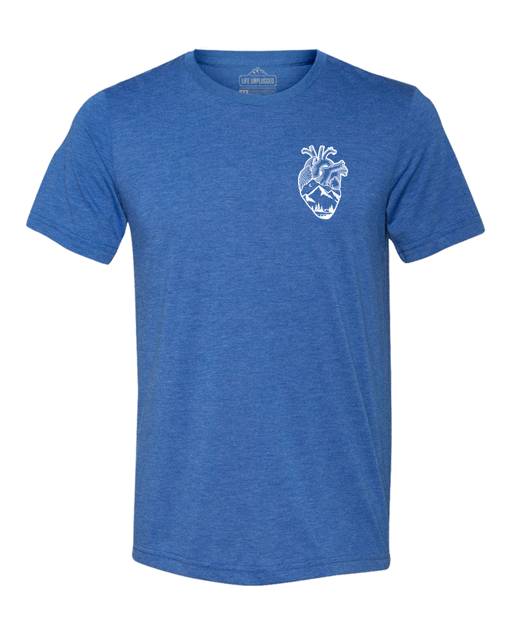 Anatomical Heart (Left Chest) Triblend T-Shirt