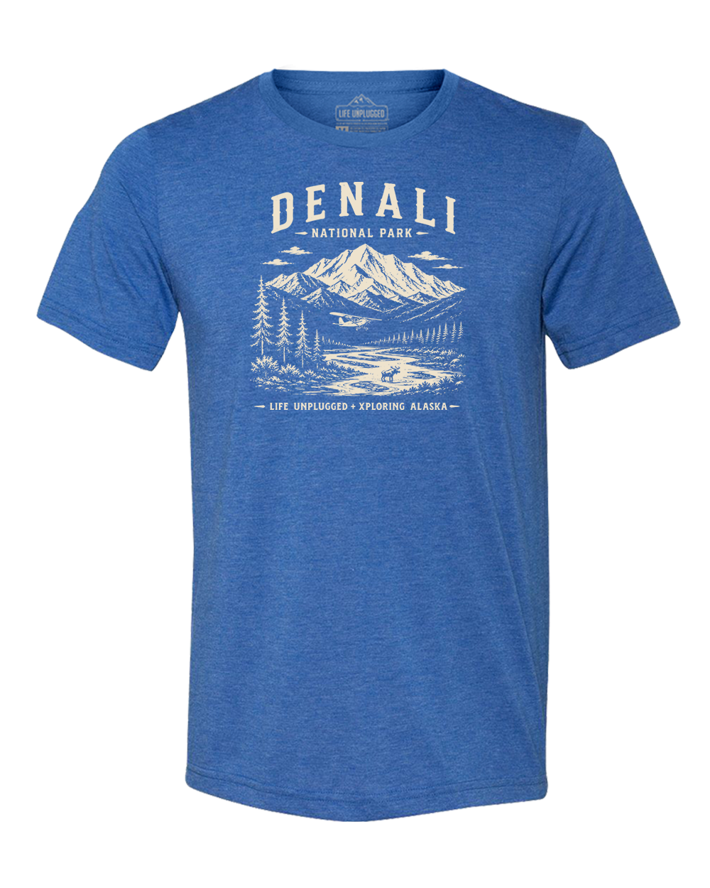 DENALI NATIONAL PARK XPLORING ALASKA Collaboration Triblend T-Shirt