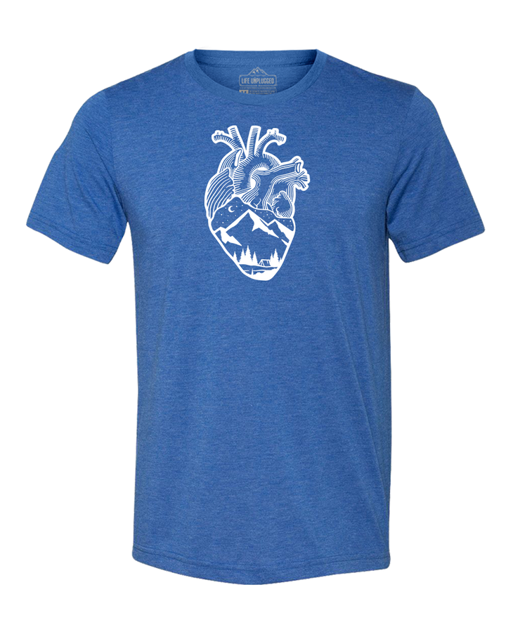 Anatomical Heart (Full Chest) Triblend T-Shirt