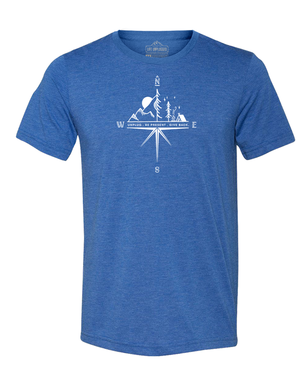 Compass Mountain Scene Triblend T-Shirt