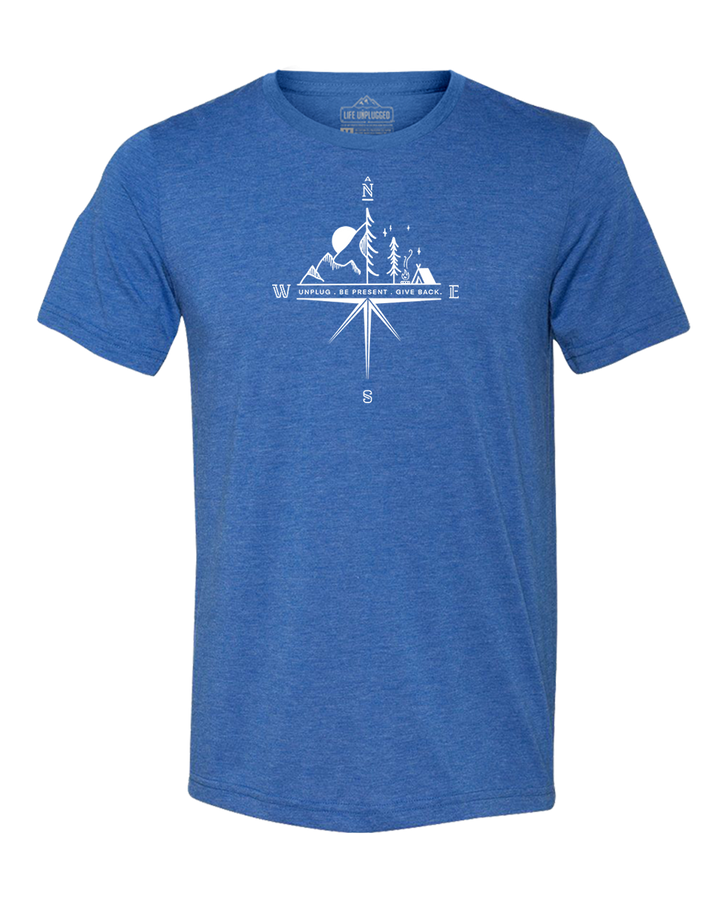 Compass Mountain Scene Triblend T-Shirt