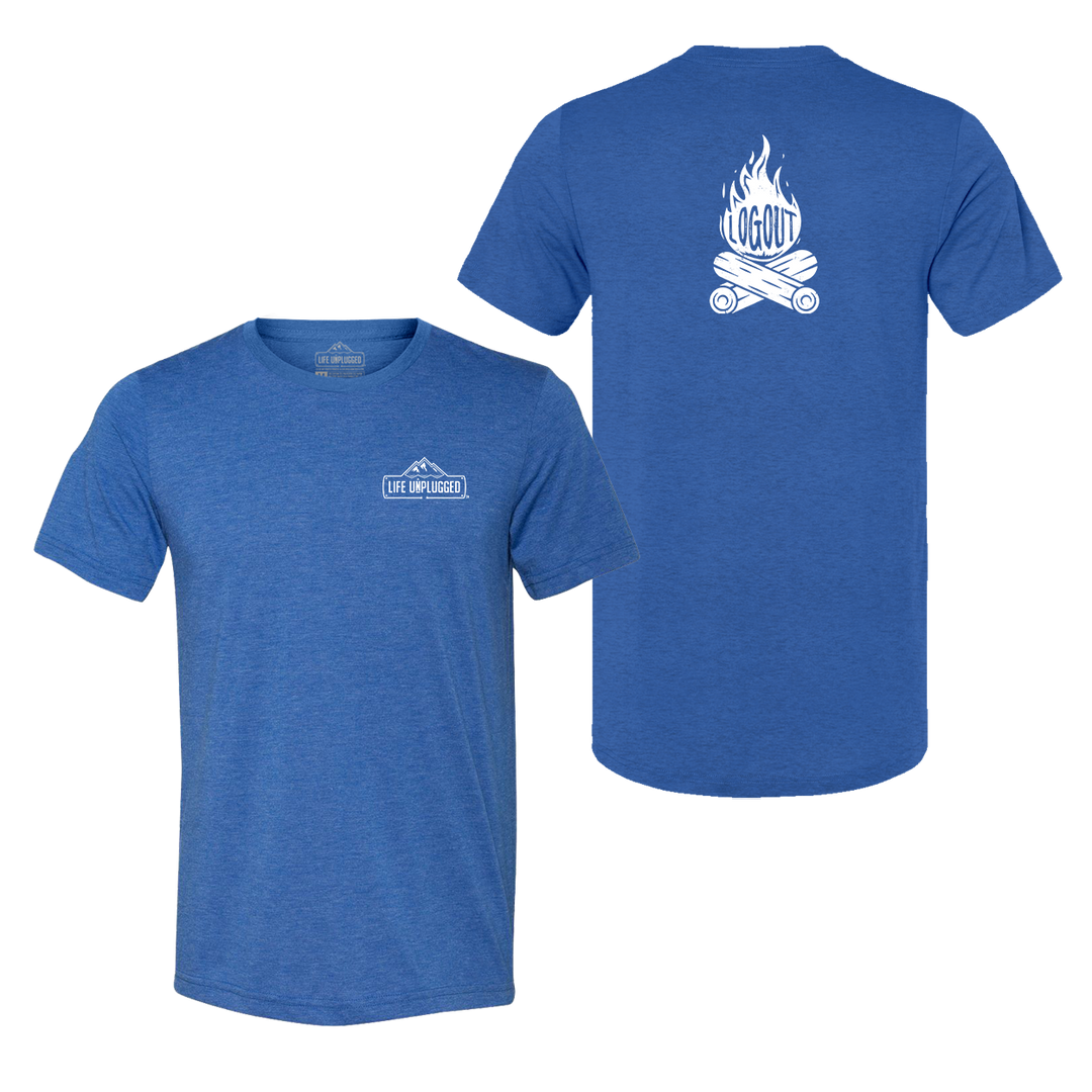 Log Out Campfire Triblend T-Shirt