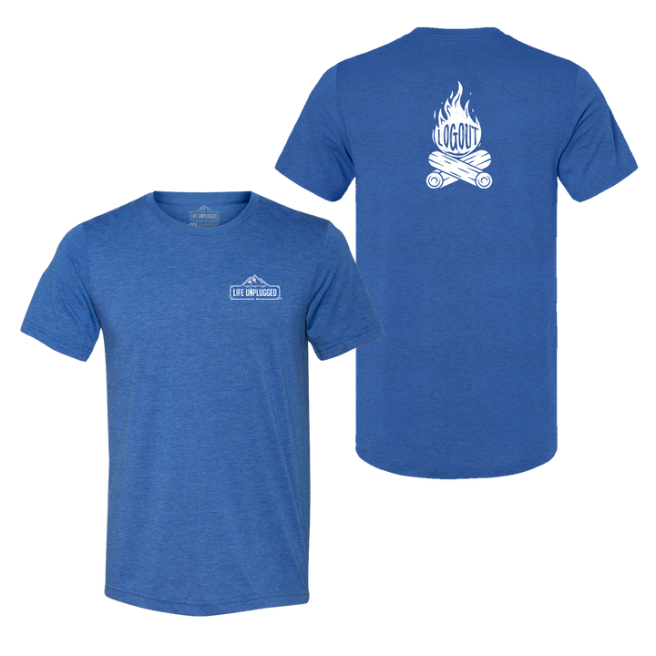 Log Out Campfire Triblend T-Shirt
