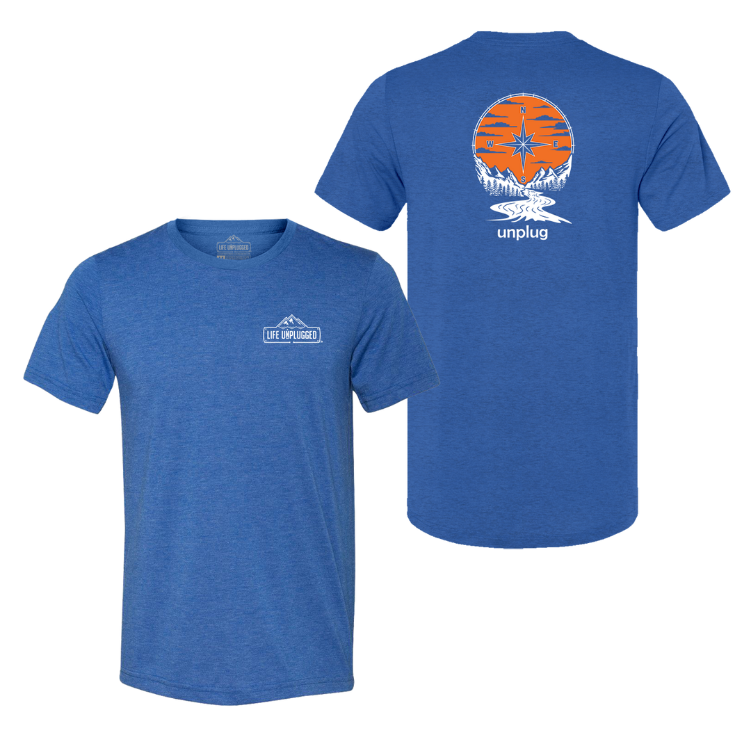 Compass Sunset Triblend T-Shirt