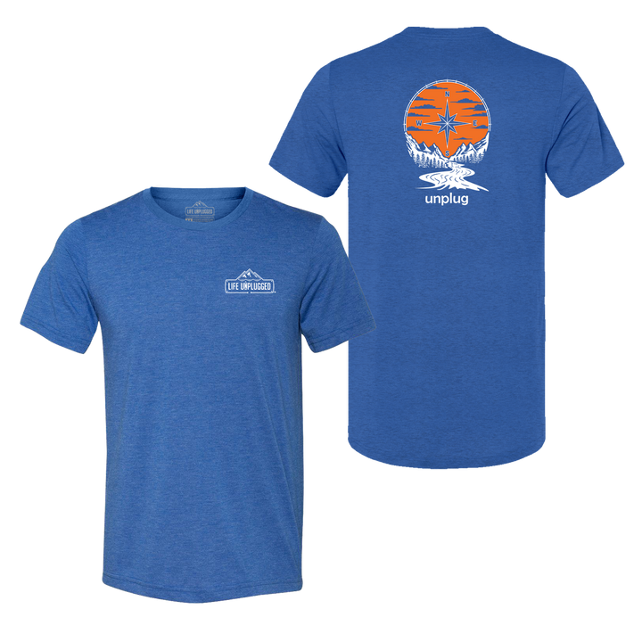 Compass Sunset Triblend T-Shirt